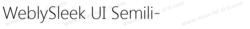 WeblySleek UI Semili字体转换